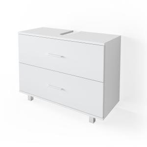 Meuble sous vasque simple 80x60.8cm, Blanc