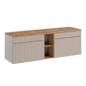 Meuble sous-vasque stratifiés beige