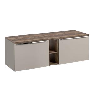 Meuble sous-vasque stratifiés taupe
