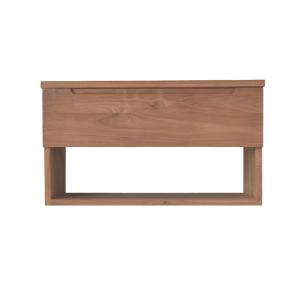 Meuble sous vasque suspendu en teck massif 80 cm
