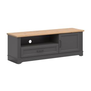 Meuble TV 1 porte 1 tiroir 1 stratifiés gris