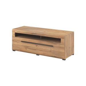 Meuble TV 1 tiroir 140 cm stratifiés beige