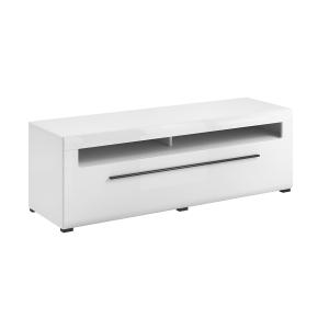Meuble TV 1 tiroir stratifiés blanc