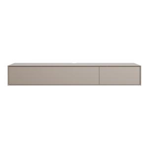 Meuble TV 2 abattants L240 cm - Beige