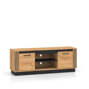 Meuble TV 2 portes 1 stratifiés beige
