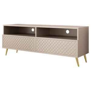 Meuble TV 2 portes 150cm beige
