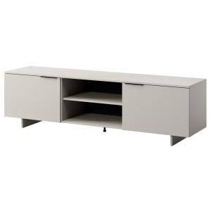 Meuble TV 2 portes 2 niches 180cm beige