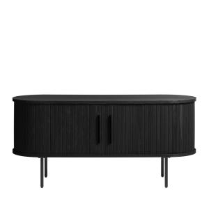 Meuble tv 2 portes aux angles arrondis en bois et métal L12…