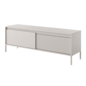 Meuble TV 2 portes beige 153 cm