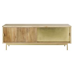 Meuble TV 2 portes coulissantes en manguier L150