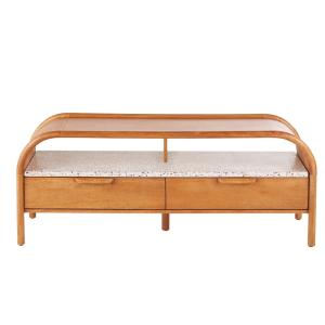 Meuble TV 2 trappes bicolore