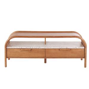 Meuble TV 2 trappes bicolore L140