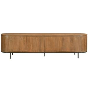 Meuble TV 210 cm en bois massif