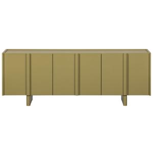 Meuble tv 3 portes en bois de pin, vert