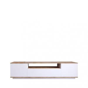Meuble TV 3 portes en bois L180cm - Blanc