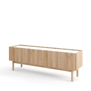 Meuble TV 3 portes en bois lamellé 144x48 cm