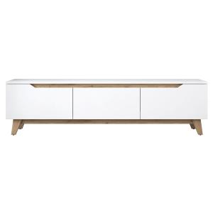 Meuble TV 3 portes - L180 cm - Blanc