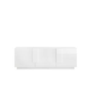 Meuble TV 3 portes - L182 cm - Blanc