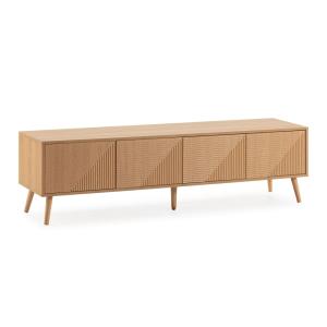 Meuble Tv 4 portes effect Chêne 160 cm
