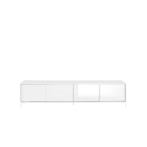 Meuble TV 4 portes - L205 cm - Blanc