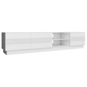 Meuble TV avec 3 portes en blanc