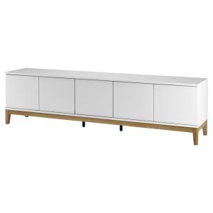 Meuble TV avec 5 portes en blanc