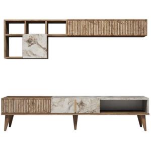 Meuble tv avec étagère en aggloméré