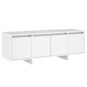 Meuble TV bois d'ingénierie blanc 120x30x40,5 cm
