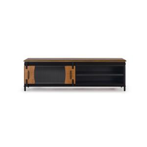 Meuble TV bois manguier et métal