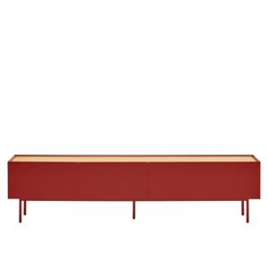 Meuble TV contemporain 180cm en bois ARISTA rouge 180x40x45…