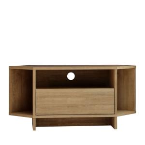 Meuble TV d'angle 1 porte en bois L95,7cm - Bois clair