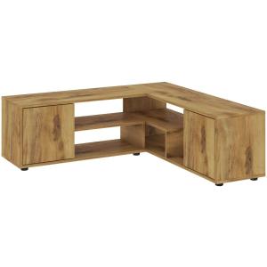 Meuble tv d'angle en aggloméré rosa chêne