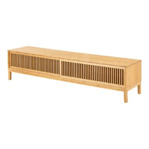 Meuble TV design bambou marron 180 x 40 x 38 cm