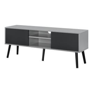 Meuble tv design support gris 120 x 29.5 x 46.5 cm