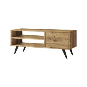 Meuble TV effet bois beige 110x40h44 cm