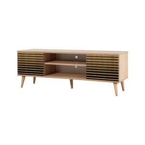 Meuble TV effet bois beige 140x40  cm