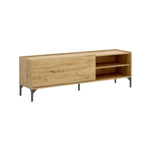 Meuble TV effet bois beige 155x43 cm