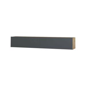 Meuble TV effet bois beige, anthracite 180x32  cm