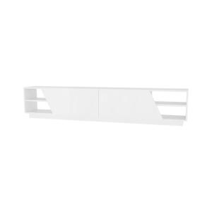 Meuble TV effet bois blanc 240x37  cm