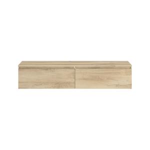 Meuble tv effet bois clair L138