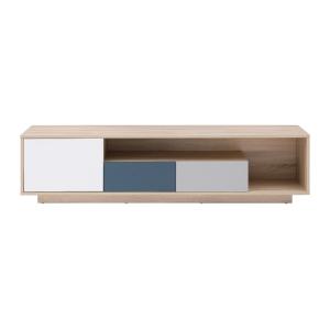 Meuble TV effet bois , multicolore