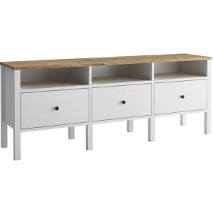 Meuble tv en agglomeré bruno 3 portes