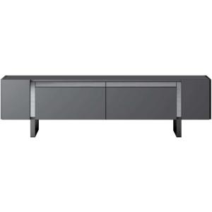 Meuble tv en aggloméré et métal yildiz anthracite et argent…