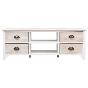 Meuble TV en bois 108x30x40 cm