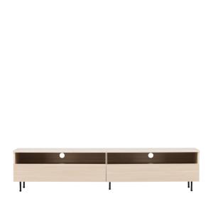 Meuble TV en Bois 180 cm cm - Bois blanchi