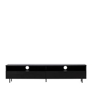 Meuble TV en Bois 180 cm cm - Noir