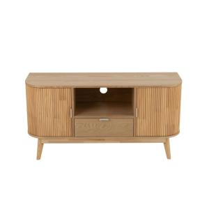 Meuble TV en bois  2 portes 1 tiroir 1 niche