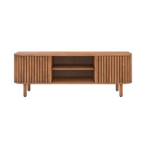 Meuble TV en bois d'acacia 145 cm