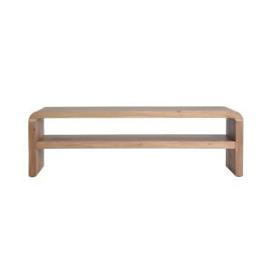 Meuble tv en bois d´acacia brun clair  en 145x40x45 cm