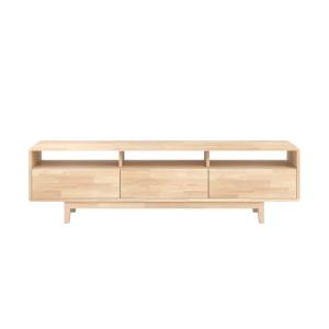 Meuble TV en bois d'hévéa massif